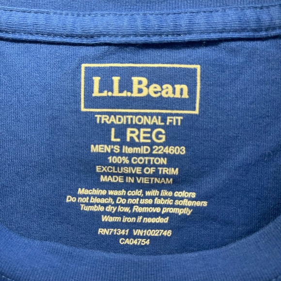 LL Bean LS T-shirt, Large - Picture 3 of 3